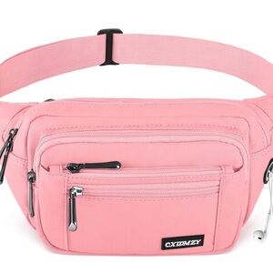 Pink Women’s Fanny Pack with Multiple Pockets *New*
